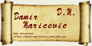 Damir Marićević vizit kartica